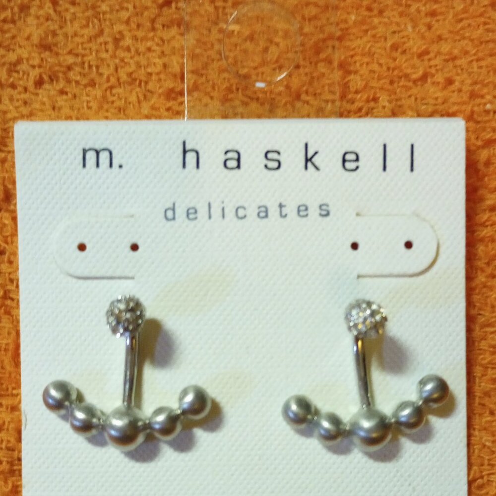 M.Haskell silver & stone earring (new)